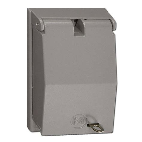 cable junction box lock|outdoor electrical outlet locking cover.